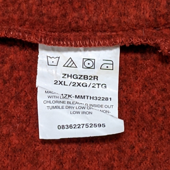 Wrangler Authentics Men’s Sweater Fleece Quarter-Zip - Picture 5 of 5